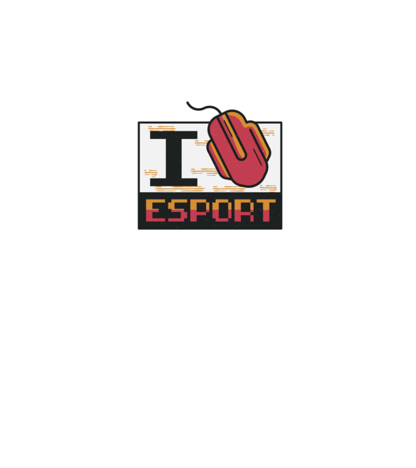 I love Esport model roz pe tricou