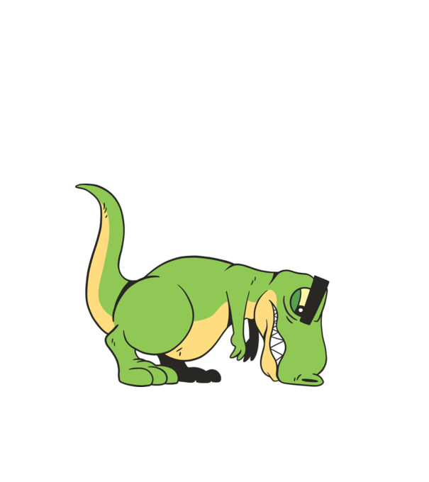T-rex Push-up model negru pe tricou