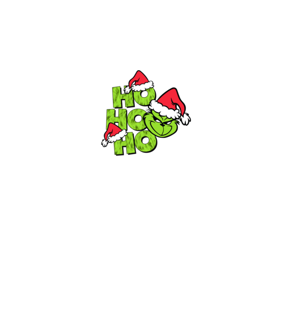 Ho Ho Ho - Grinch model gri pe tricou