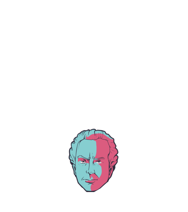 Immanuel Kant model negru pe tricou