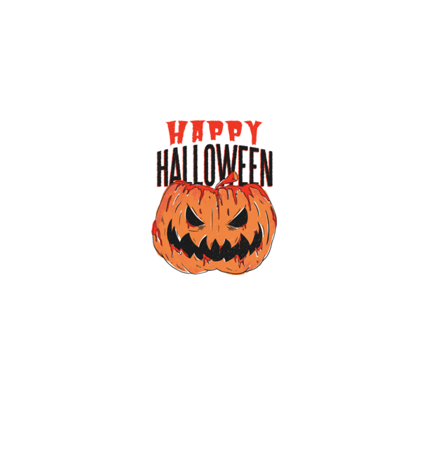 Happy Halloween Pumpkin model gri pe tricou