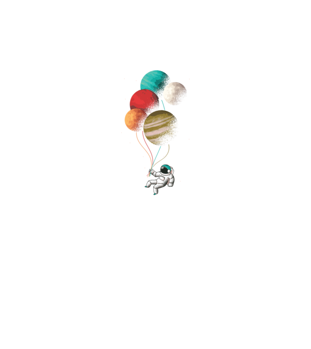 Astronaut Balloons baloane astronaut model negru pe tricou