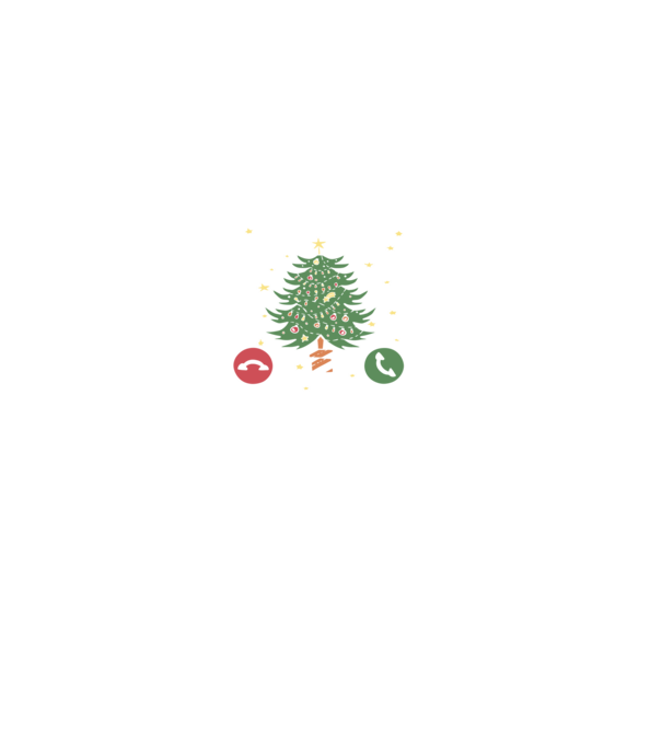 Christmas is calling model negru pe tricou