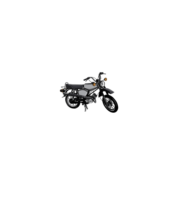 Motocicletă model alb/roșu pe tricou