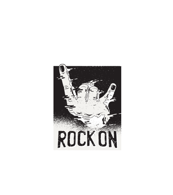 Rock On model verde de măr pe tricou