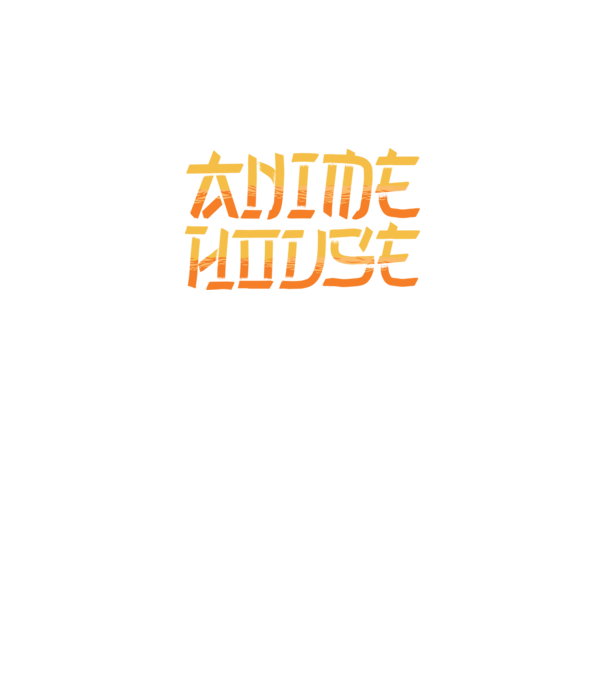Anime House model negru pe tricou