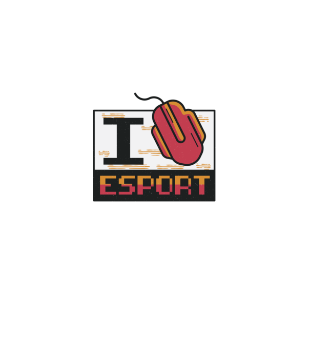 I love Esport model gri pe tricou