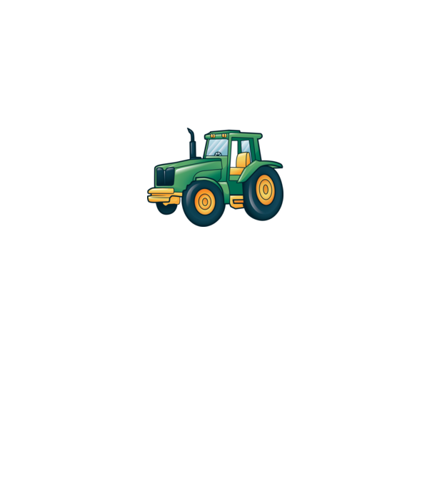 Desen Tractor model gri pe tricou