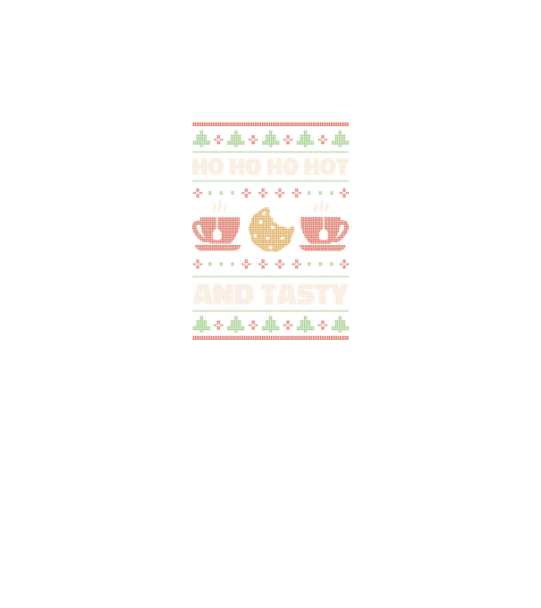 Ho Ho Ho Hot and Tasty Pulovăr urât model negru pe tricou