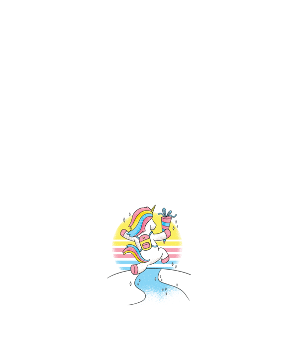 Unicorn școlar model negru pe tricou