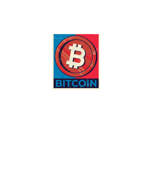 Bitcoin Criptomonedă model negru pe tricou
