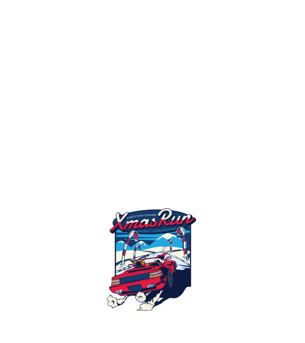 Xmas Outrun Retro Jucărie Crăciun model negru pe tricou