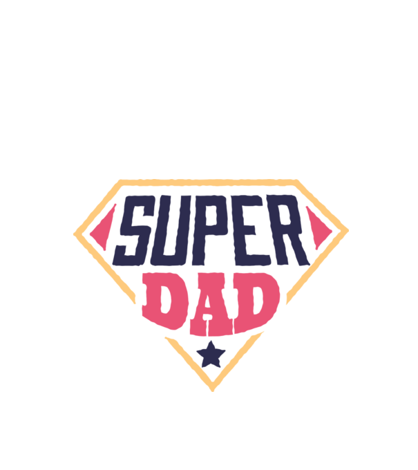Super Tata model alb pe tricou