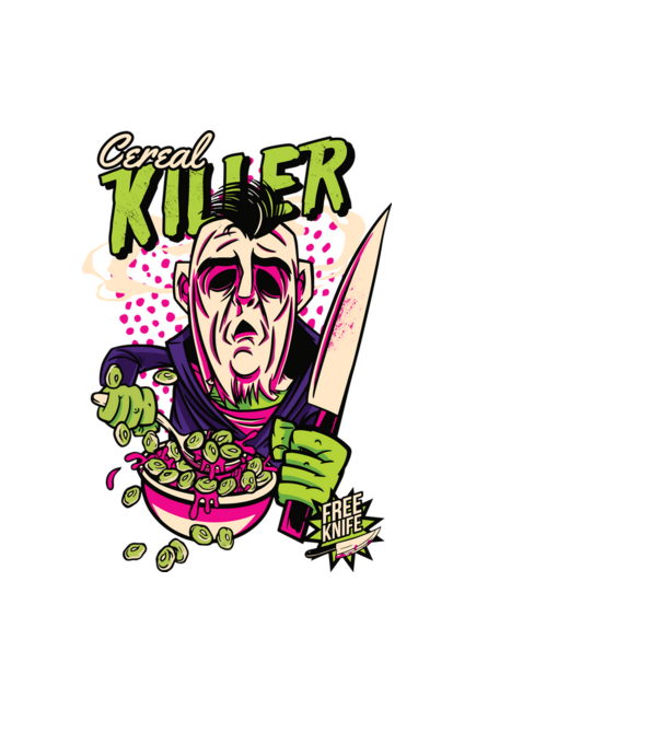 Cereale Killer Fulgi de cereale model negru pe tricou