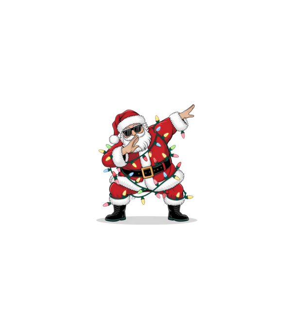 Santa Dab model nisipiu pe tricou