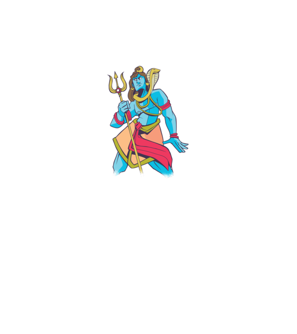 Shiva model gri pe tricou