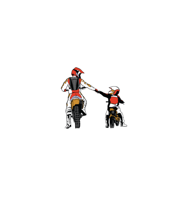 Tată și Fiu cei mai buni Prieteni - Motociclist model negru pe tricou