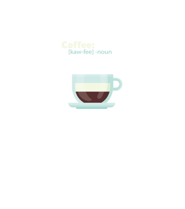 Definiție cafea model negru pe tricou