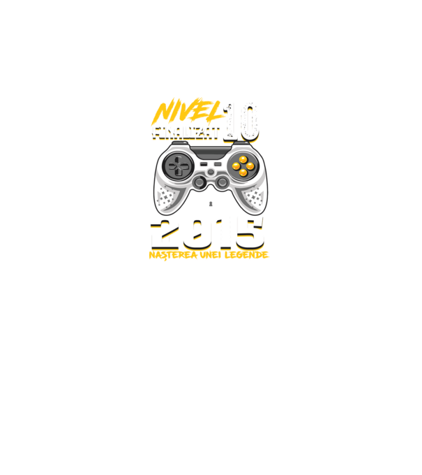 Nivel Finalizat 10 2015 model negru pe tricou