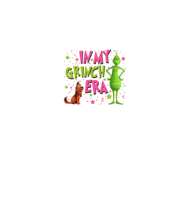 In my Grinch era model negru pe tricou