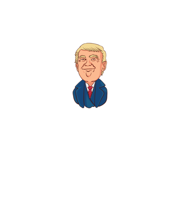 Donald Trump model negru pe tricou
