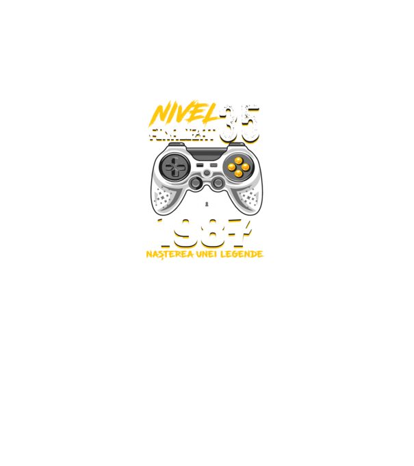 Nivel 35 finalizat. 1987 nașterea unei legende model negru pe tricou