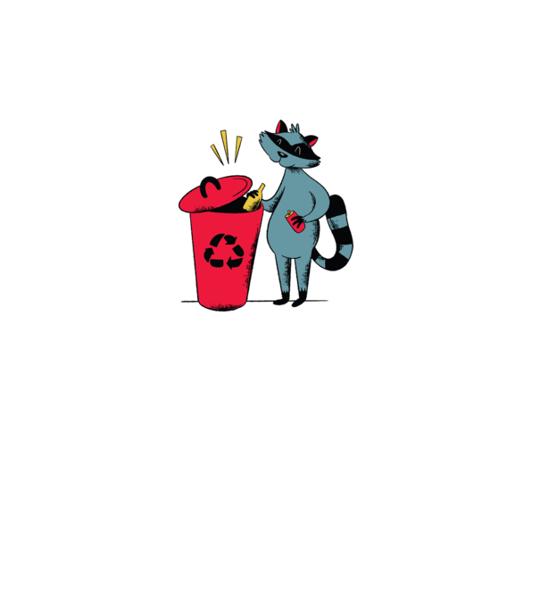 Reciclare Raton model roz pe tricou