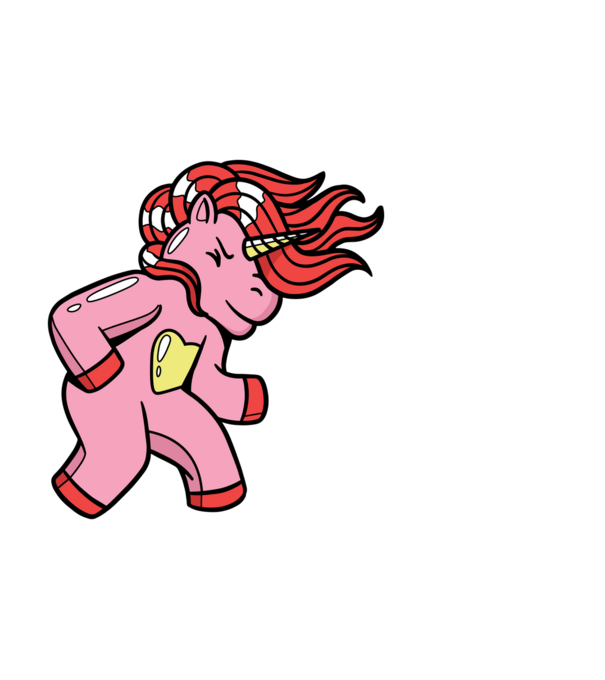 Unicorn model alb pe tricou