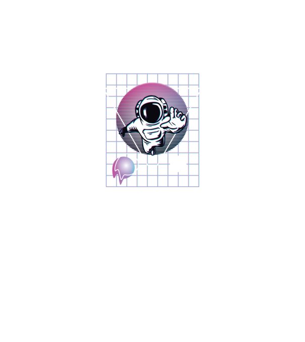 Astronaut Abstract model negru pe tricou