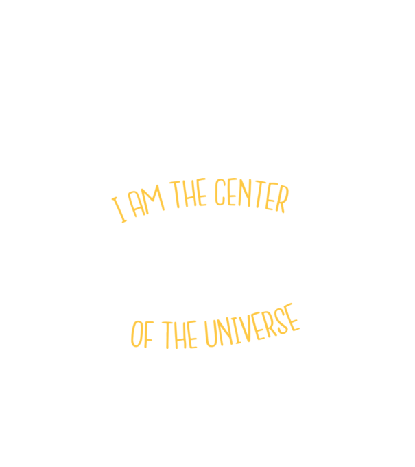 Centrul universului model negru pe tricou