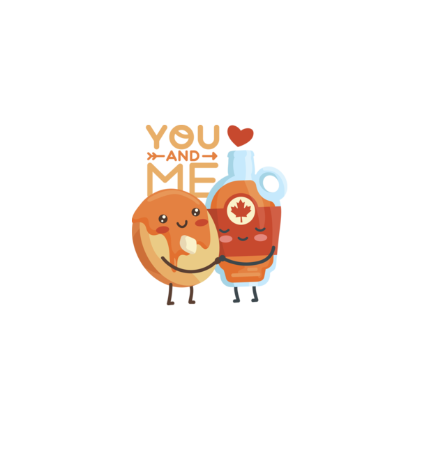 'You and Me tricou cuplu pentru Valentine''s Day' model negru pe tricou