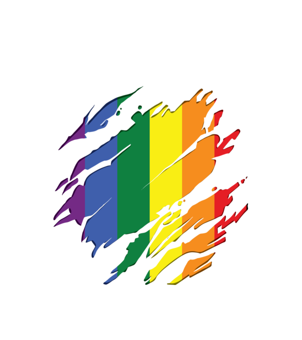 Steag LGBTQ model alb pe tricou