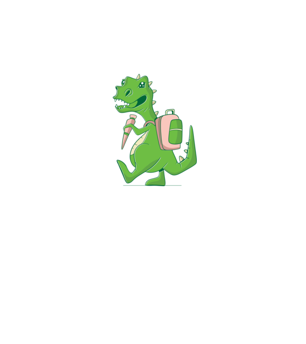 Elev Dino model negru pe tricou