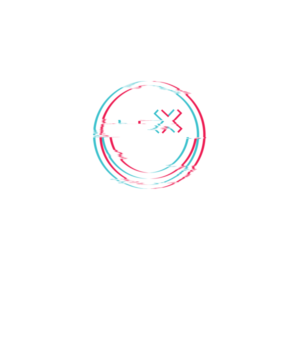 Smile glitch neon tiktok style model negru pe tricou