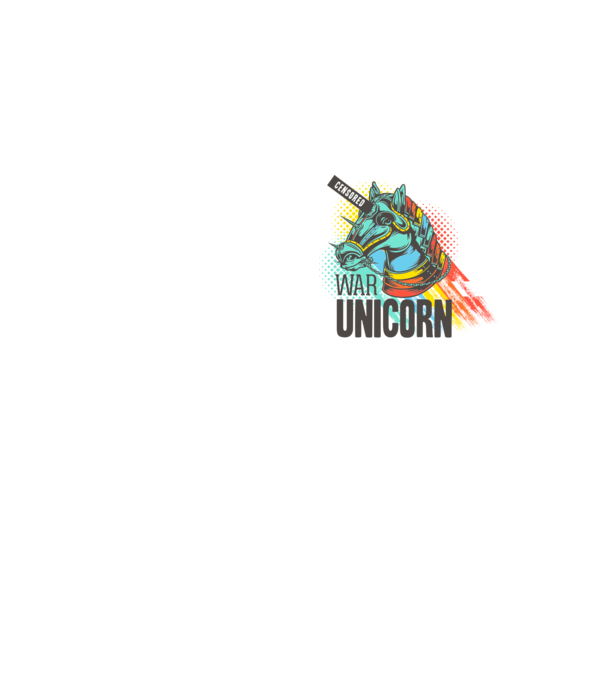 War Unicorn model galben neon pe tricou