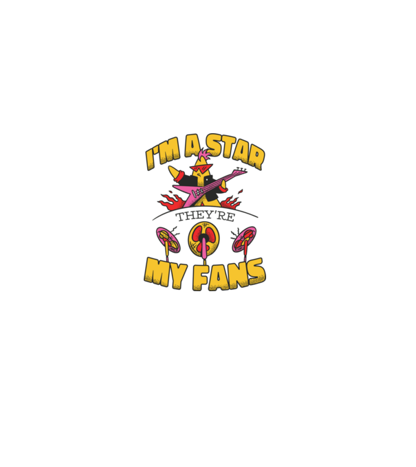 'I''m a Star, They''re my Fans' model alb pe tricou