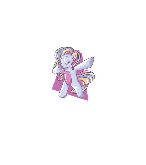 Unicorn DAB model negru pe tricou