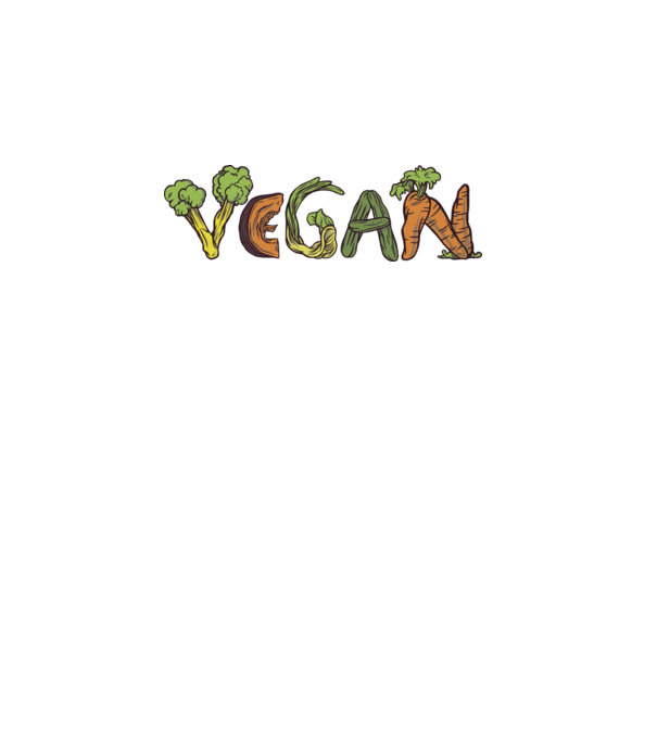 Inscripție legume vegan model alb pe tricou