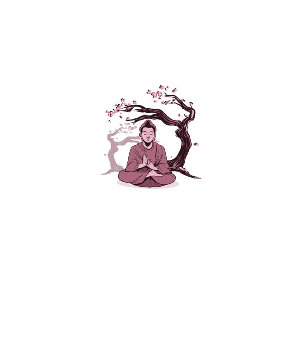 Buddha Meditație model alb pe tricou