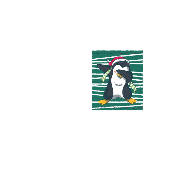 Pinguin DAB Crăciun model galben neon pe tricou