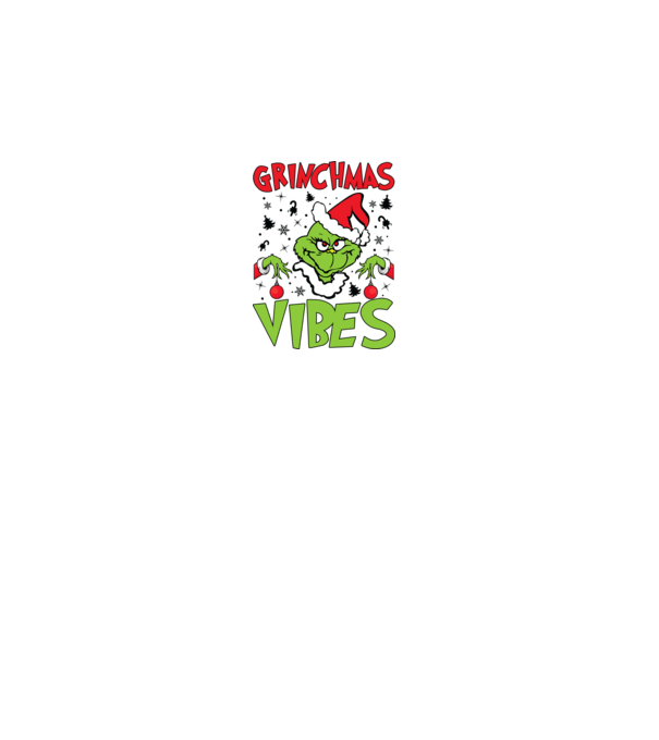 Grinchmas Vibes - Grinch model gri pe tricou