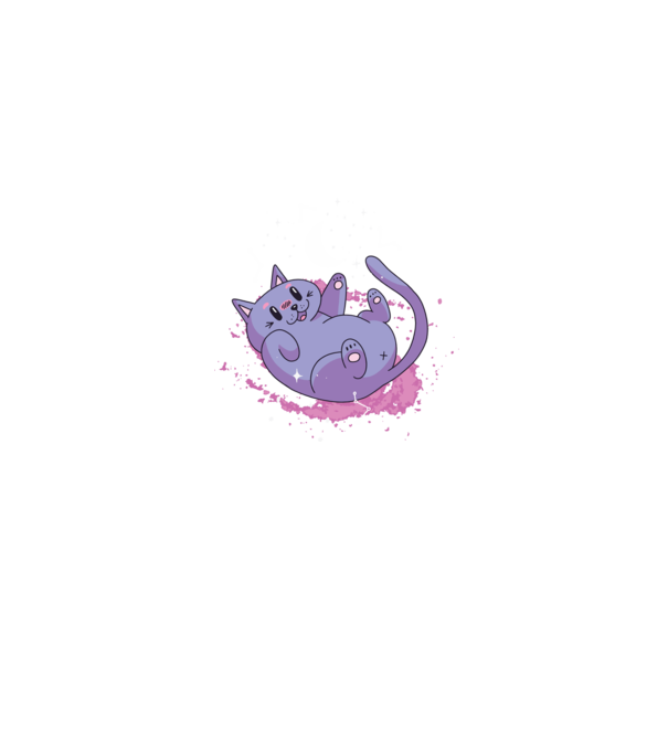Space Cat - pisică drăguță în spațiu model albastru jeanși pe tricou