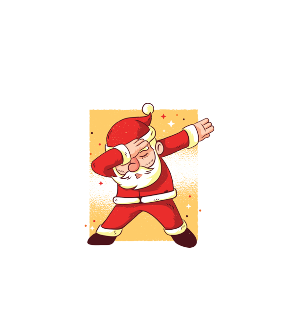 Santa DAB Moș Crăciun model alb pe tricou