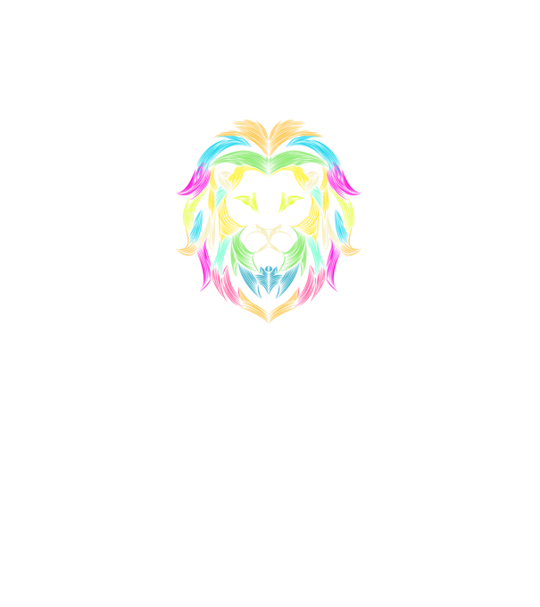 lion line art design model gri pe tricou