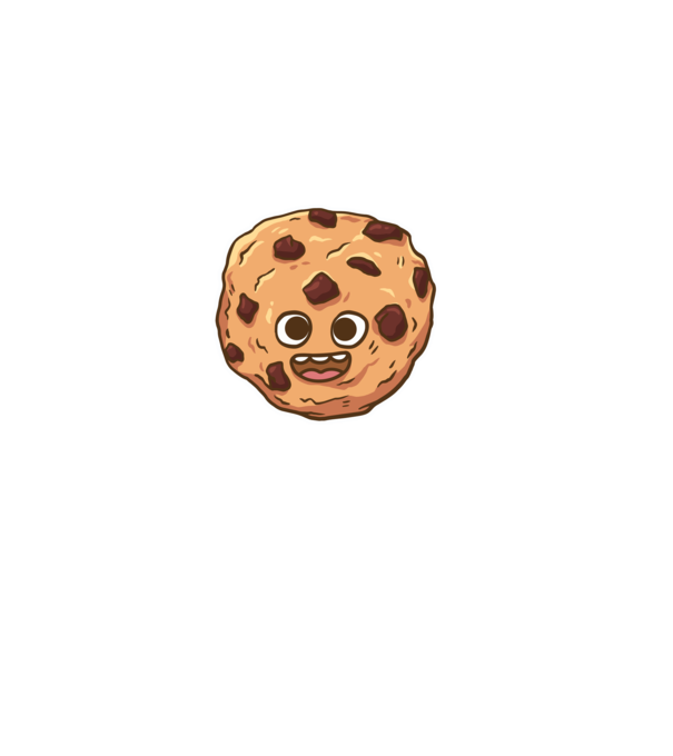 Cookie drăguț model albastru deschis pe tricou