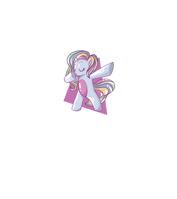 Unicorn DAB model albastru jeanși pe tricou