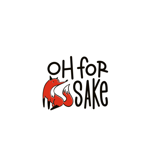 Oh for Fox Sake tricou cu vulpe model alb pe tricou