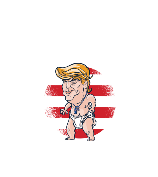 Trump Baby tricou amuzant model turcoaz pe tricou