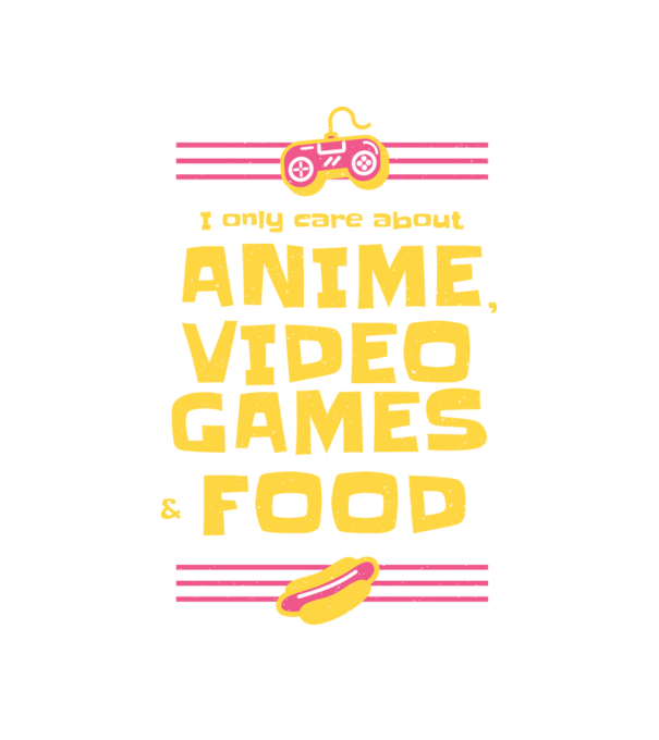 Joc video Anime model alb pe tricou