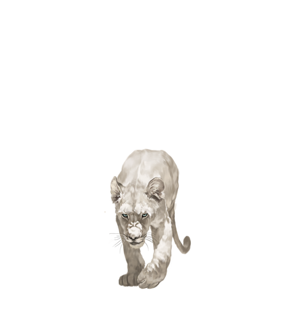 white lion model negru pe tricou
